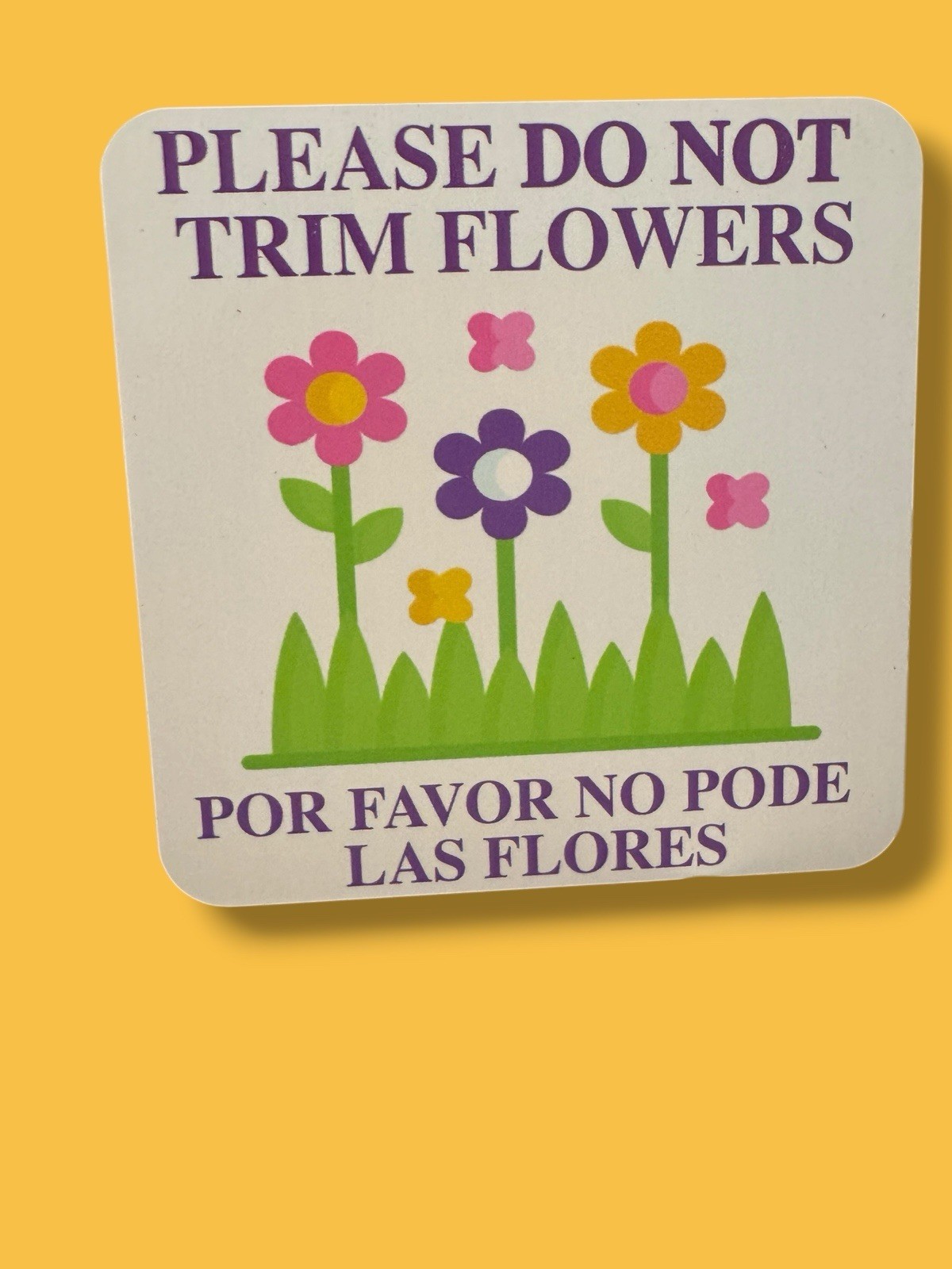 6″ x 6″ DO NOT CUT PLANTS Shrubs Anti Garden Signs Aluminum 4 PC – all designs