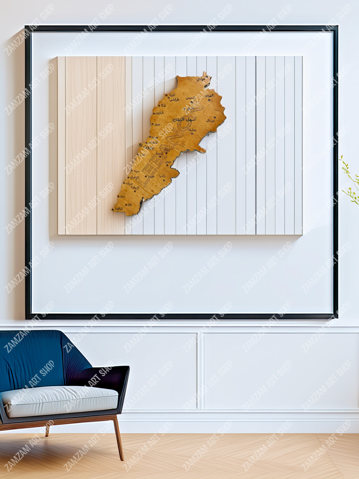 Wooden Map of Lebanon Wall, Home Decor, Birthday Anniversary Gift خريطه لبنان