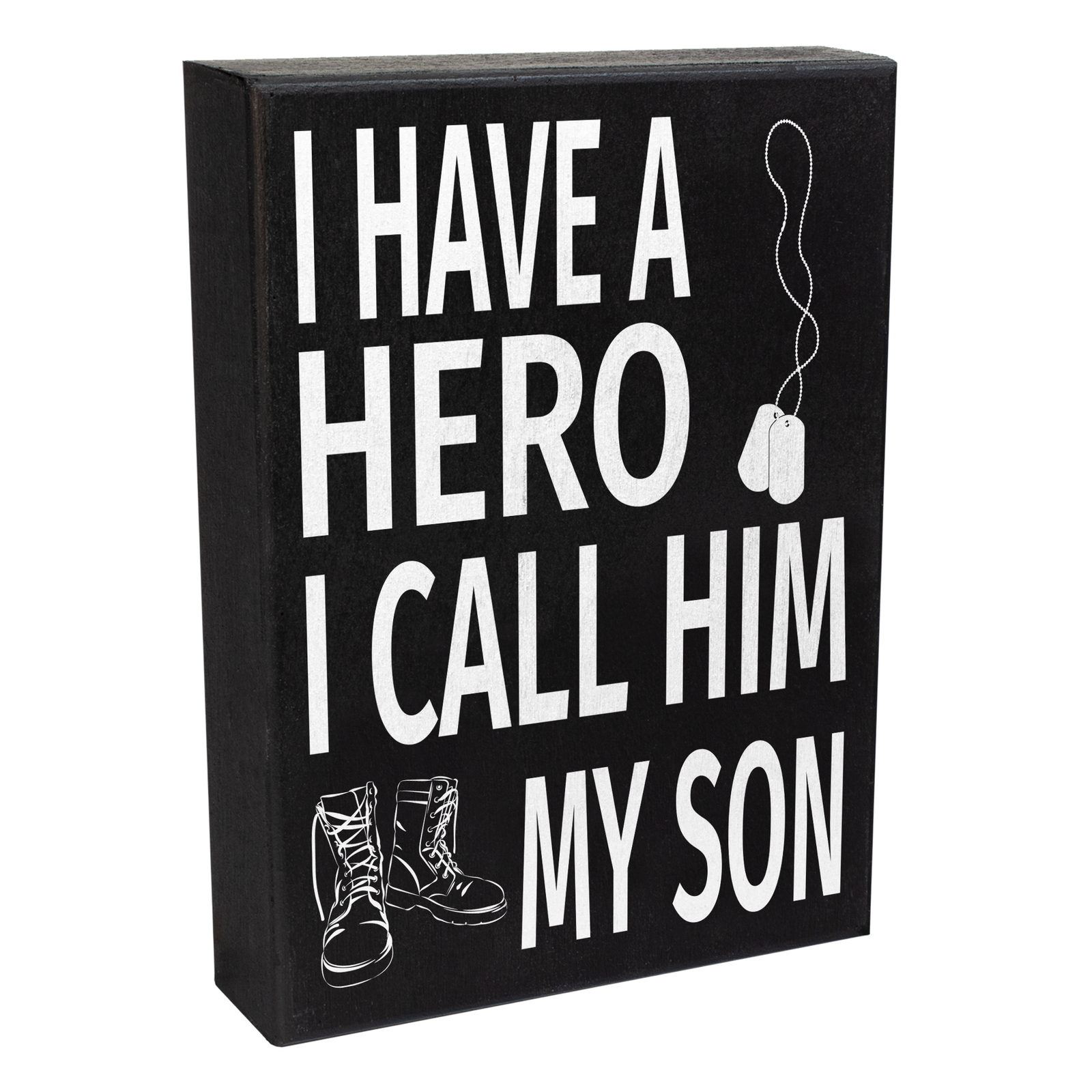 JennyGems I Have a Hero I Call Him My Son, Patriotic Military Mom/Dad Gift