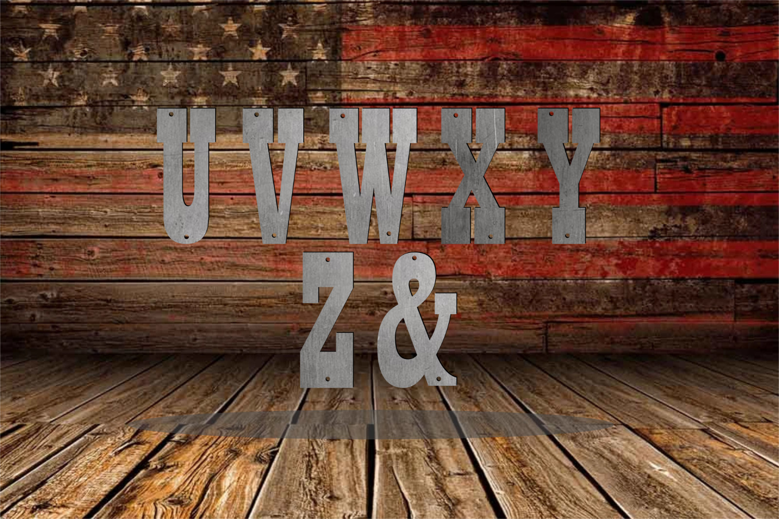Western Barn Raw Steel Metal Letters & Numbers 6inch Modern Antique Rustic Décor
