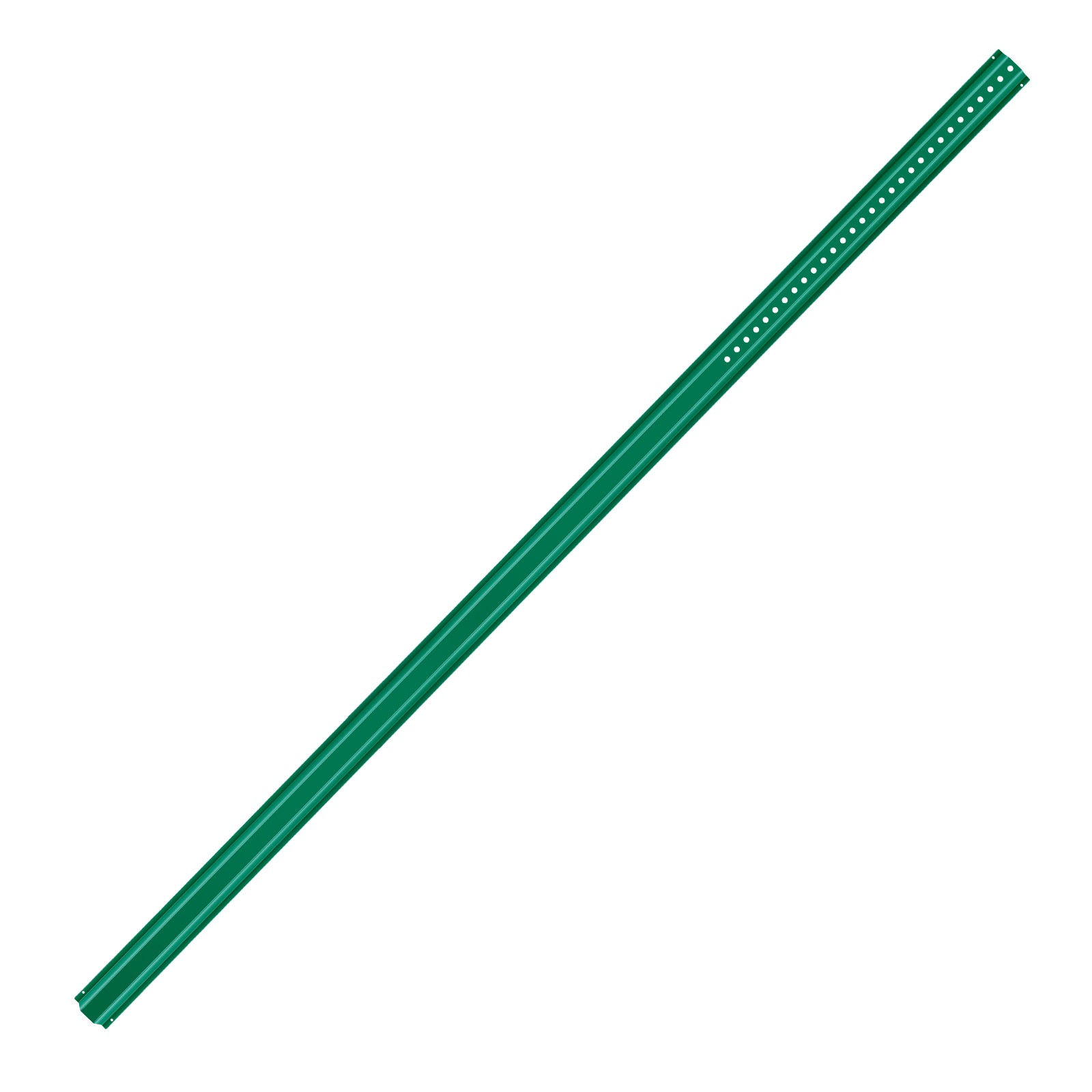 Uimoso Cast Iron Sign Post 8ft Fixed U-Channel Heavy Duty Post Sign Holder Green