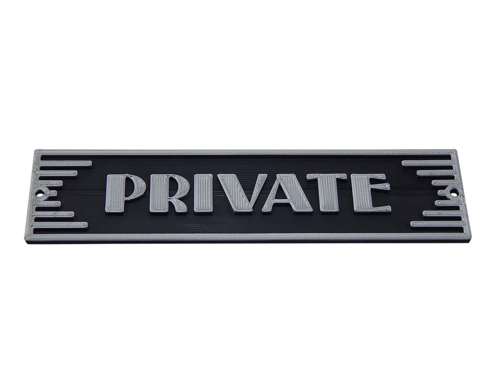 Plastic Private Business Art Deco Style Sign Office Door Home Décor Wall Plaque