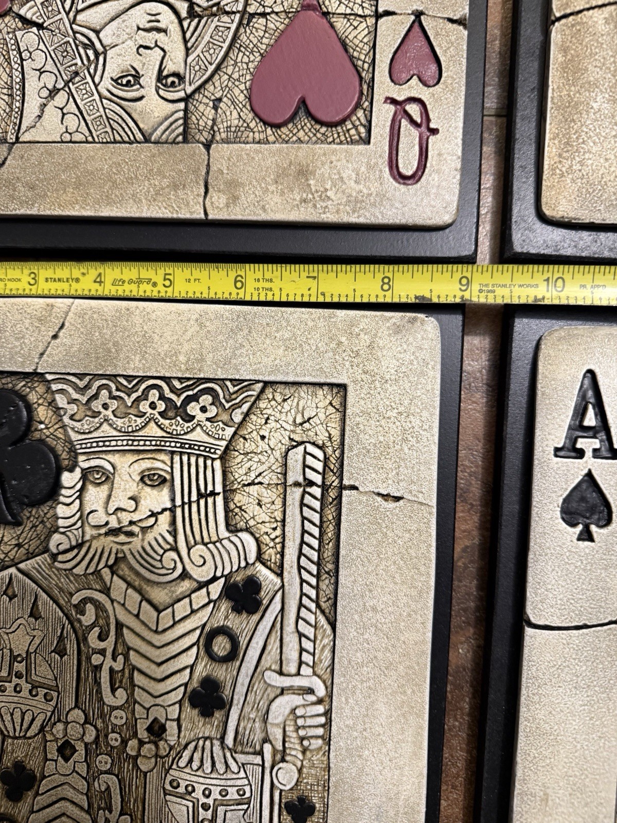 Dimension Detail Design 3D Artifacts Poker Wall Plaques Artist Signed