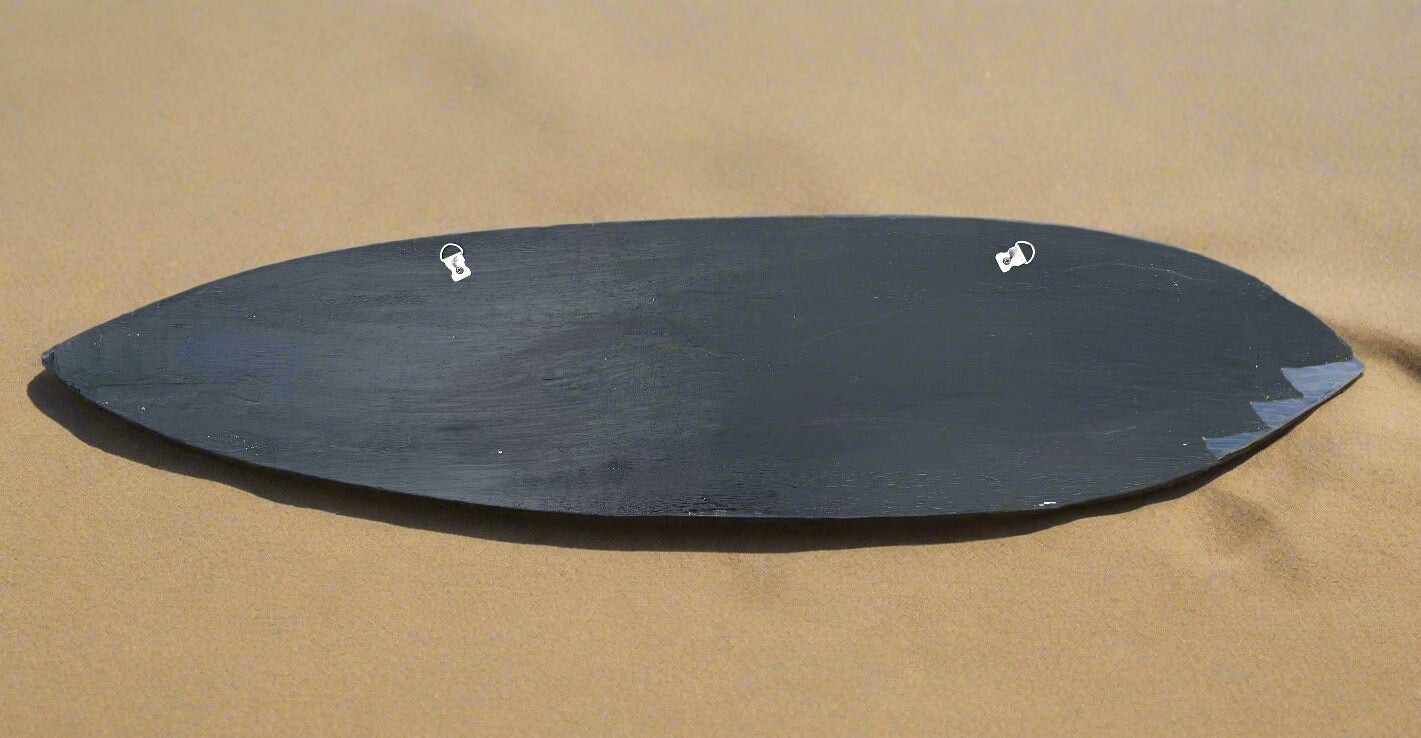 Paradise Surfboard Wall Plaque Toes in the Water, Ass in the Sand 39″ x 10″