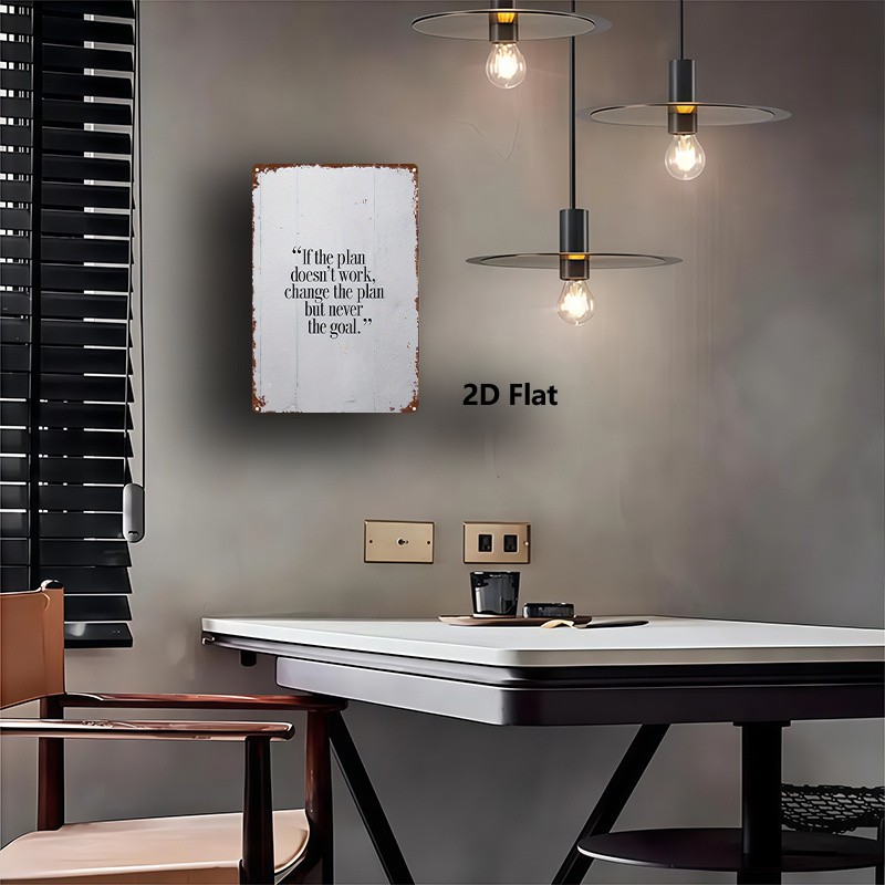Vintage Metal Wall Sign 8×12 Inches Inspirational