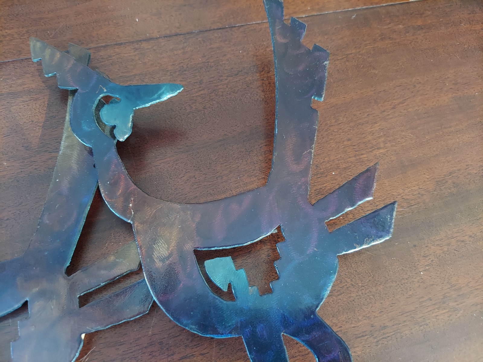 MCM Roadrunners Metal Wall Art Native American Multicolor Decor