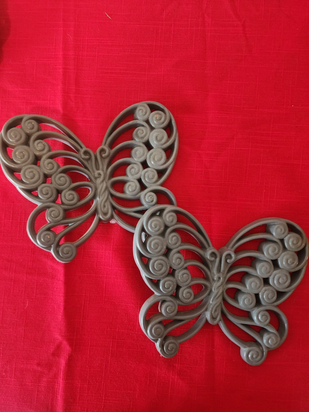 Butterflies Wall art Decor Hard Plastic Cottagecore Syroco Burwood Lot of 11