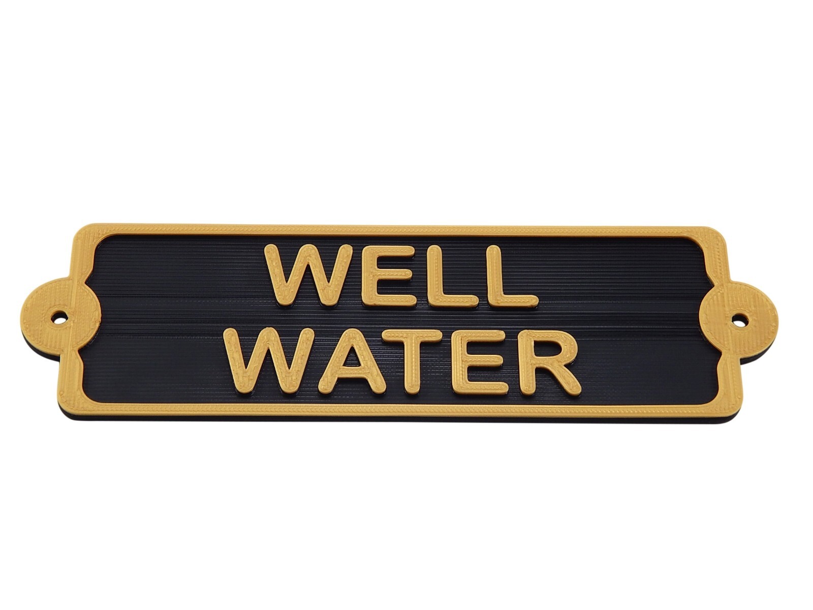 Plastic Well Water Notice Sign Plaque For Private Well Irrigation For Farm Ranch
