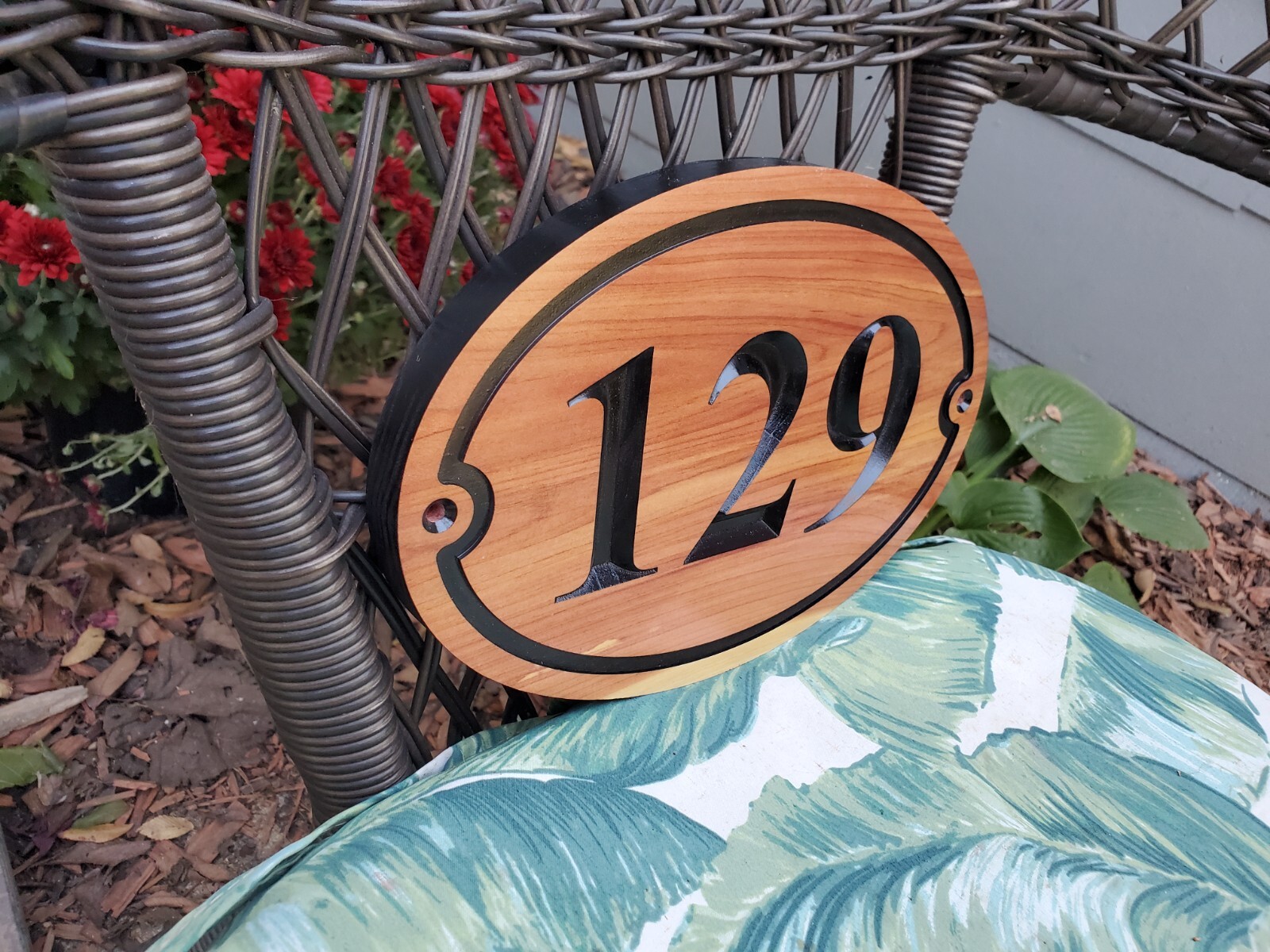 Custom House Sign Street Address Number Plaque Outdoor Wood Personalized Home