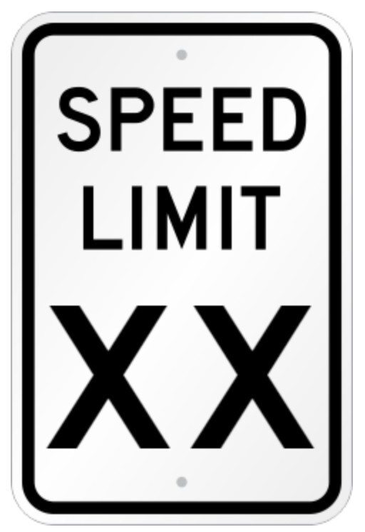 Custom Speed Limit Sign Weatherproof Aluminum 8×12 Outdoor Personalized