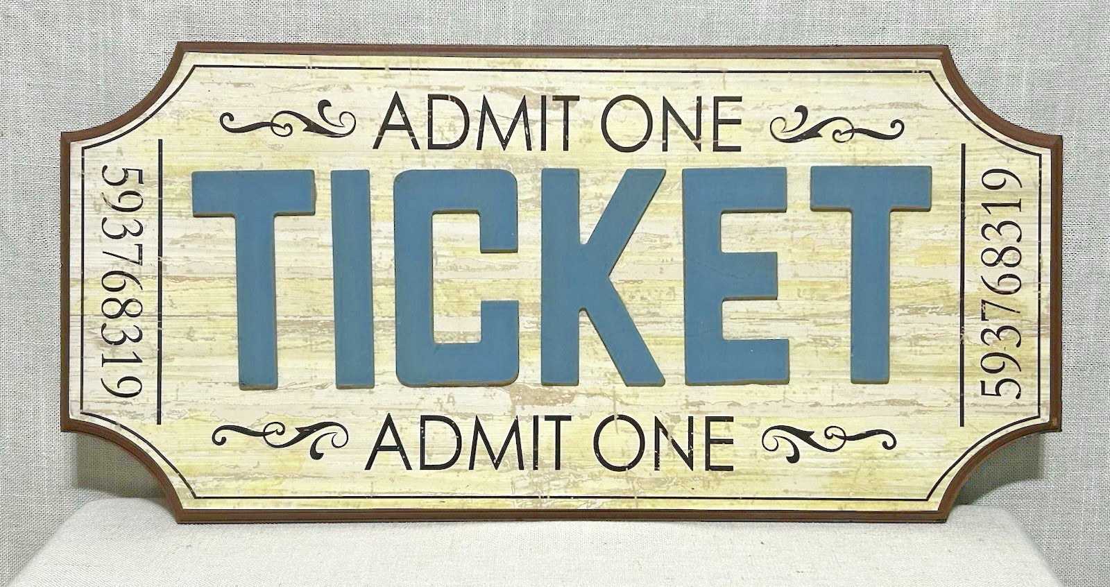 3 Pc. Retro Home Theater Wall Decor Set Action – Ticket Window – Start Film