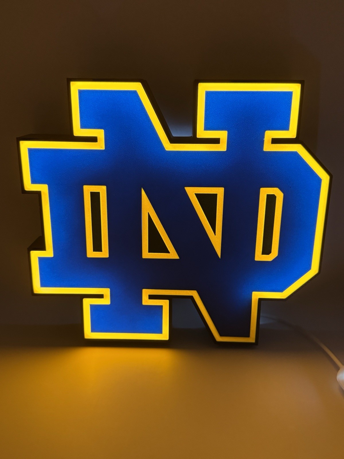 Notre Dame Fighting Irish – Light Up LED Sign College Football NCAA Big 10