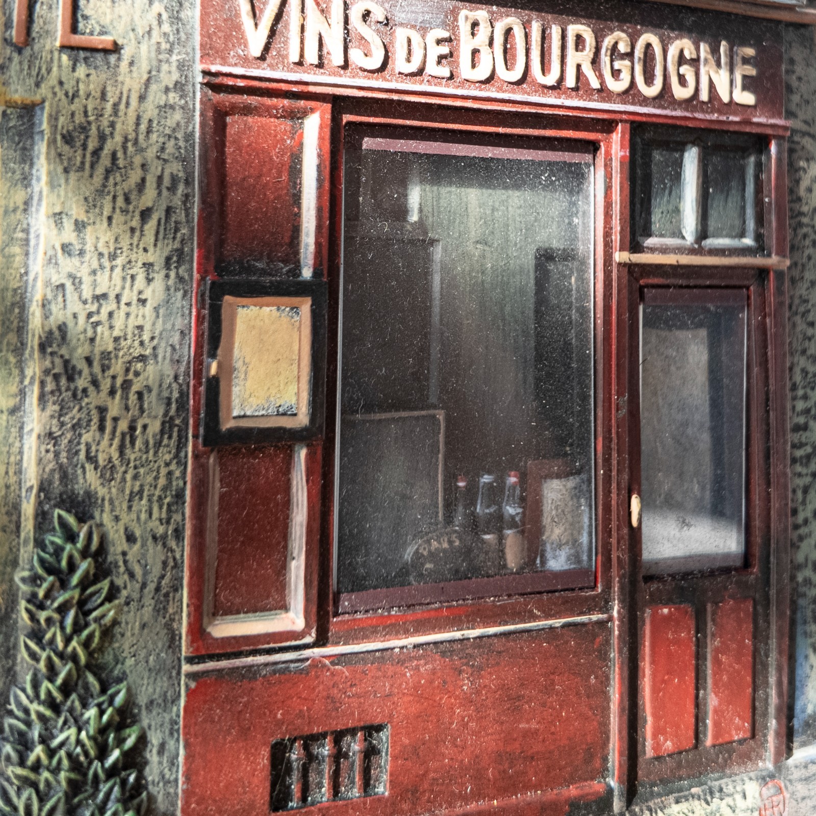 Chui Tak Hak French Paris Store Fronts 3D Art Wall Plaques Set of 3