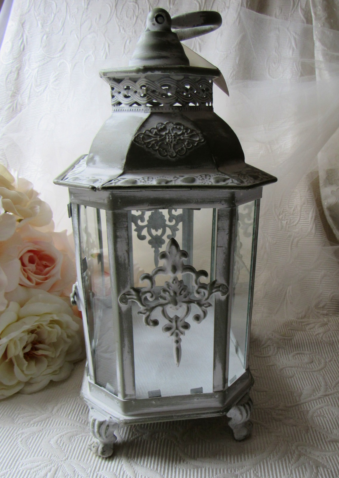 Lantern,Whitewashed Decor,Sage,Patina,Green Decor,centerpiece,Easter,Boho,NEW