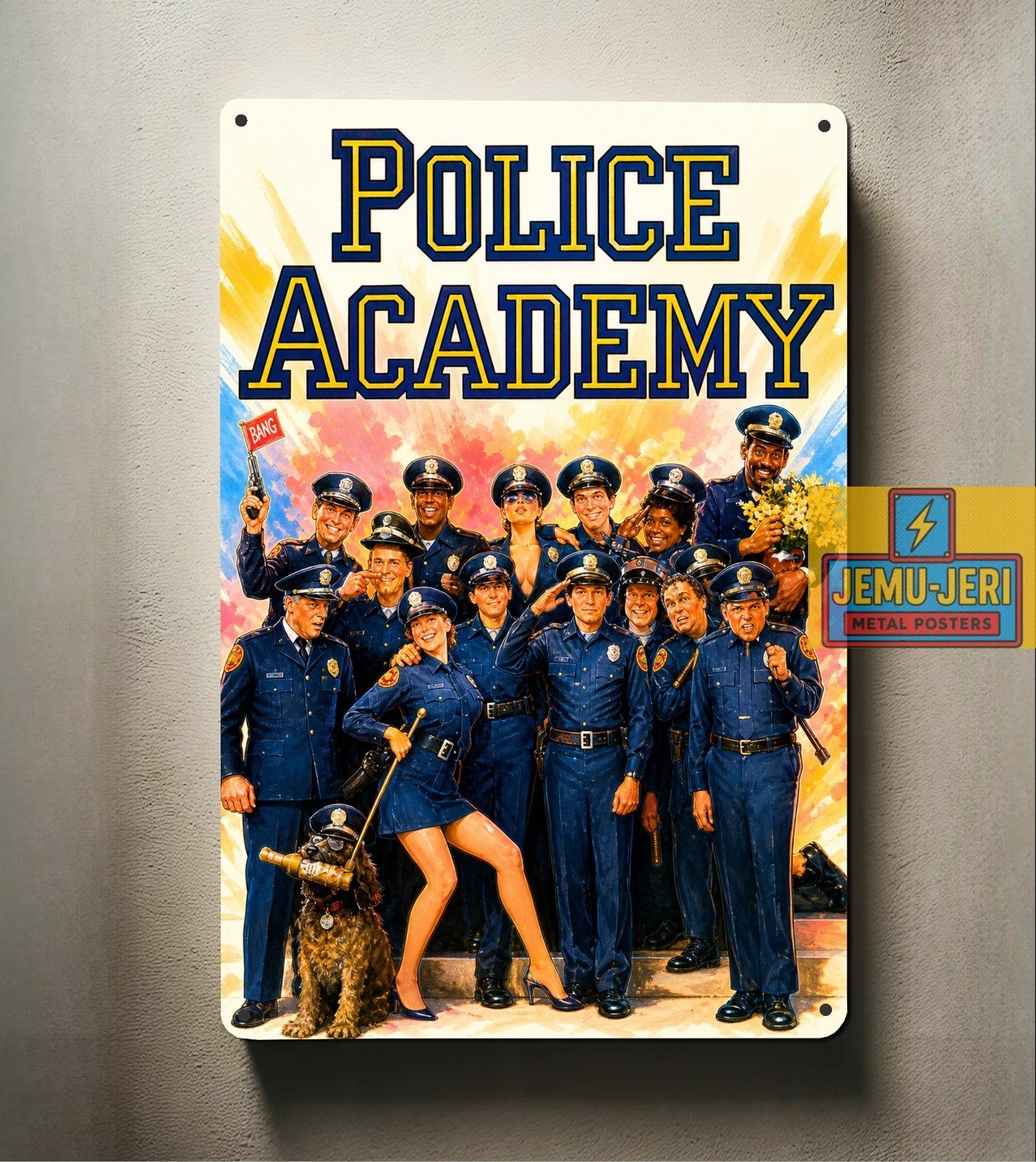 Police Academy Movie Metal Poster – Film Collectable Tin Sign – Size 8*12inch