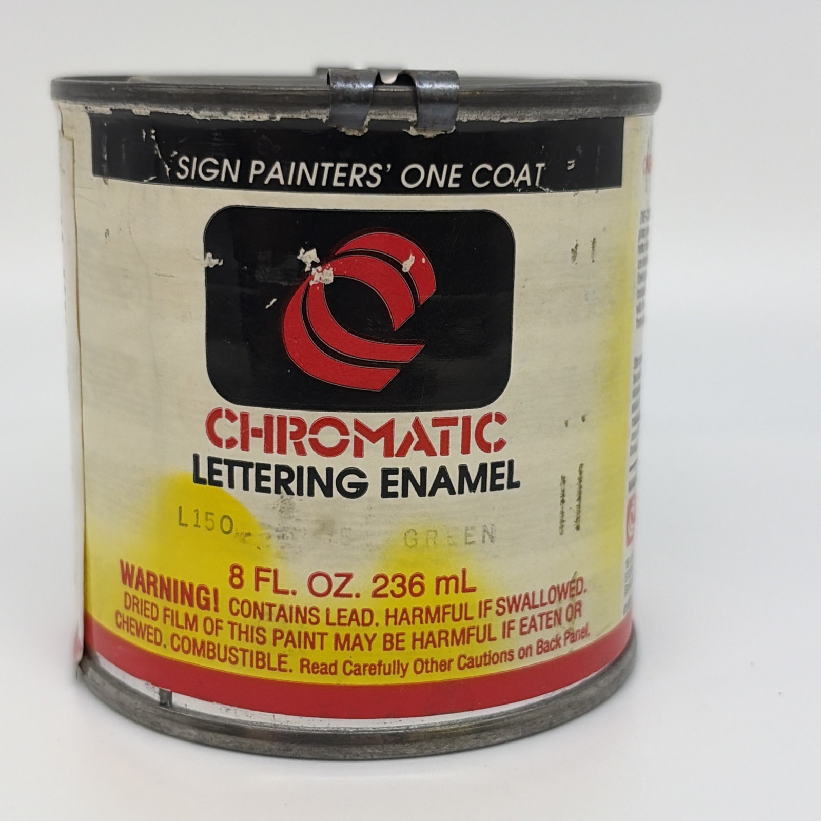 Chromatic Sign Painters Lettering Enamel in green L150 ….Sealed