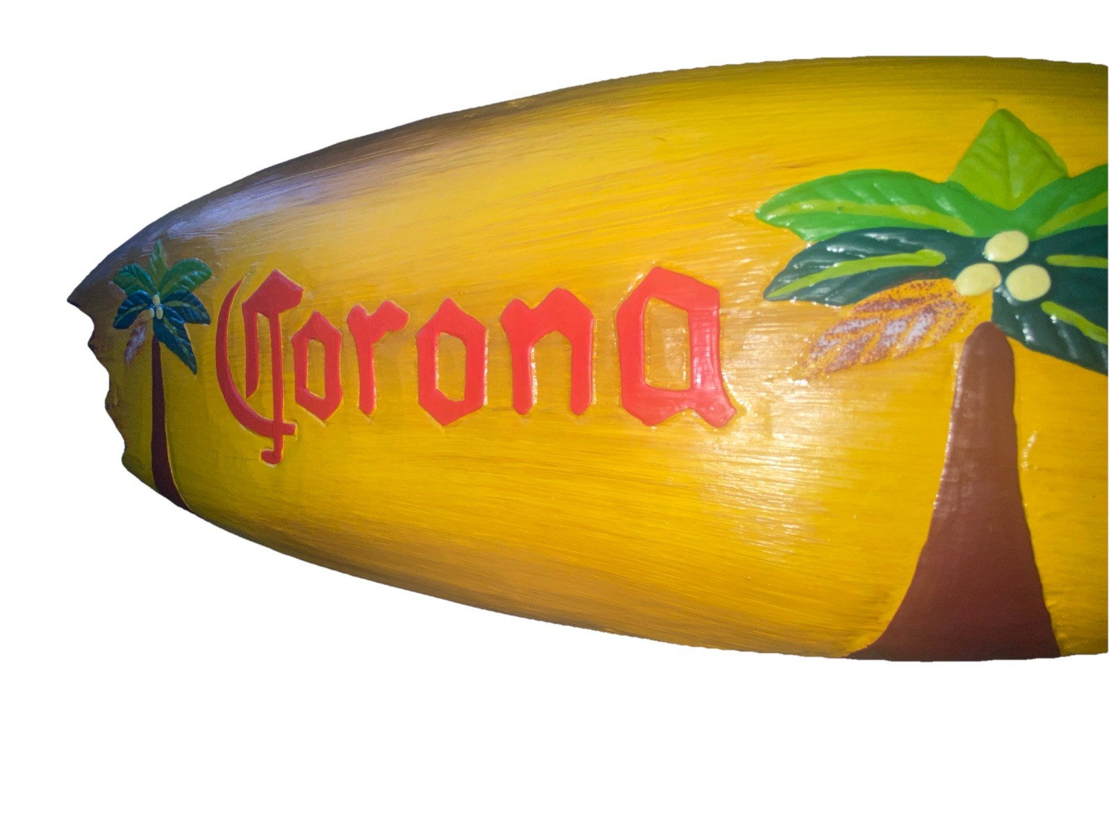COLORFUL 24” CORONA SURFBOARD TROPICAL SIGN WALL HANGING ART ISLAND HOME DECOR