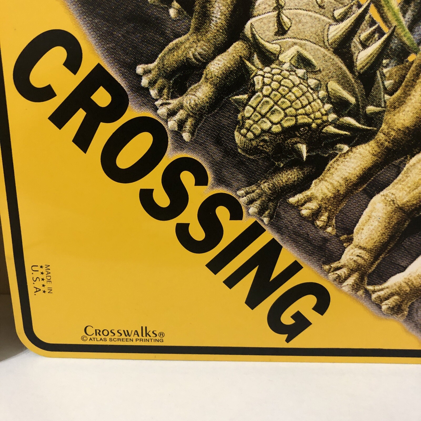 Crosswalks “Dinosaur Crossing” & Dig Site Decorative Road Signs Lot Of 2 12”X12”
