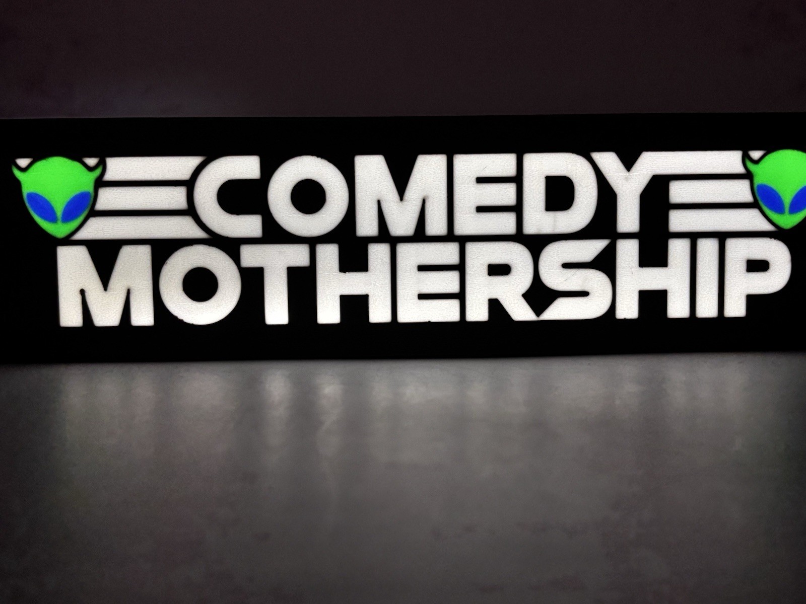 Rectangular Comedy Mothership – Light Up LED Sign