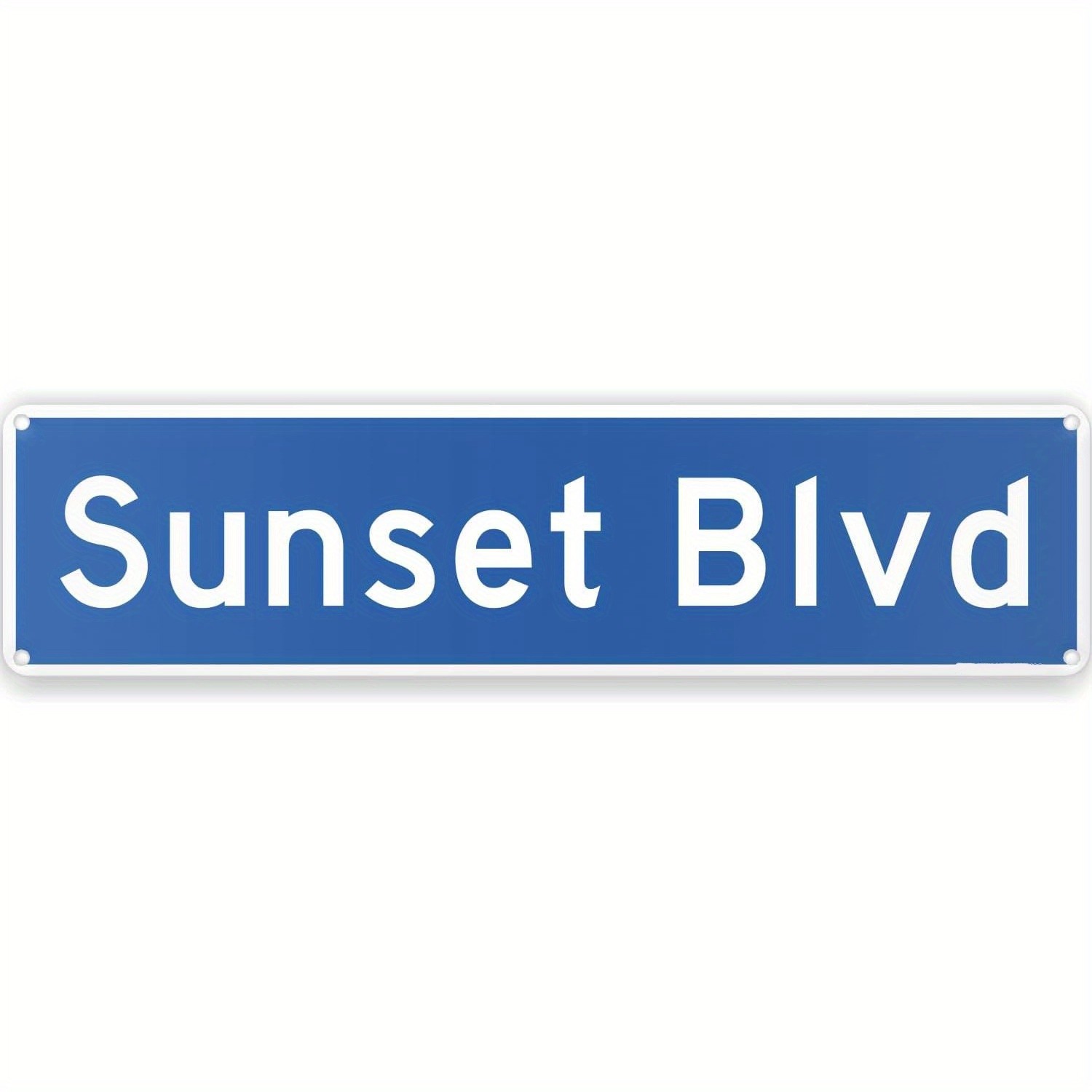 Los Angeles Street Sign Sunset Blvd Aluminum Street Sign 18×4 Funny