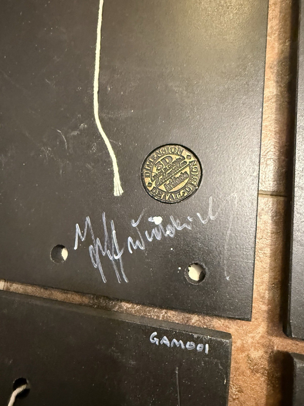 Dimension Detail Design 3D Artifacts Poker Wall Plaques Artist Signed