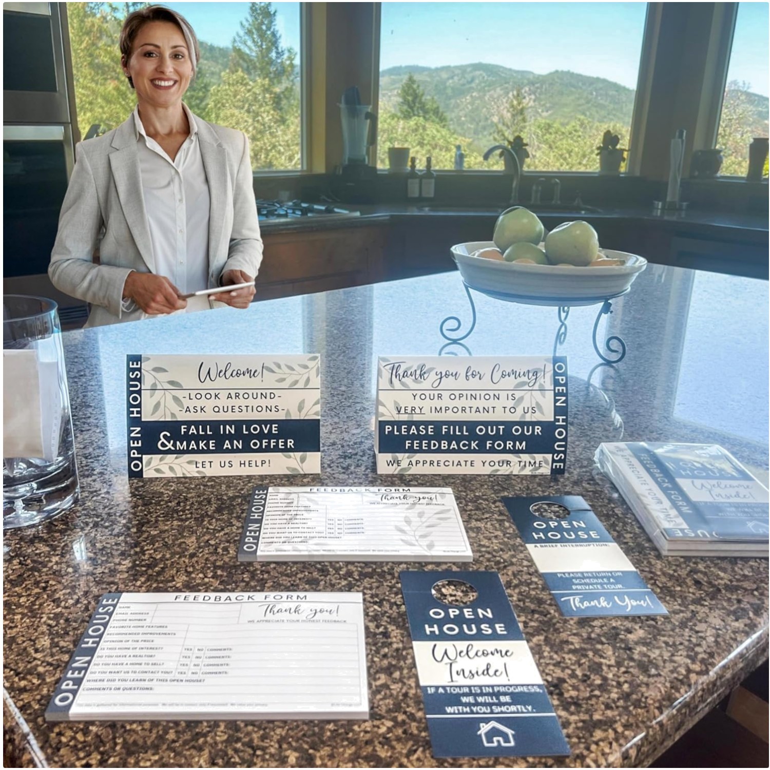 Buyer Intent Capture Kit for Realtors, Blue, 2 Pack