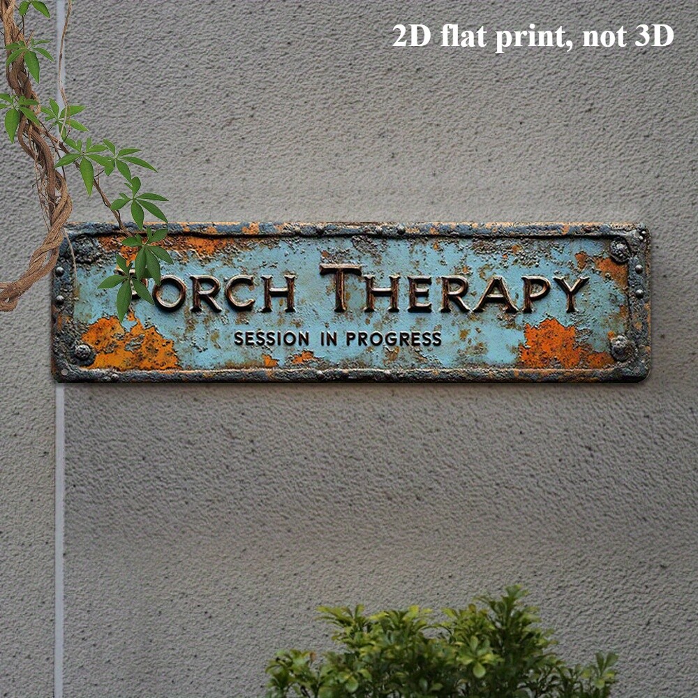 1 PC 2D Flat Home & Clinic Porch Therapy Metal Sign for Hospitals