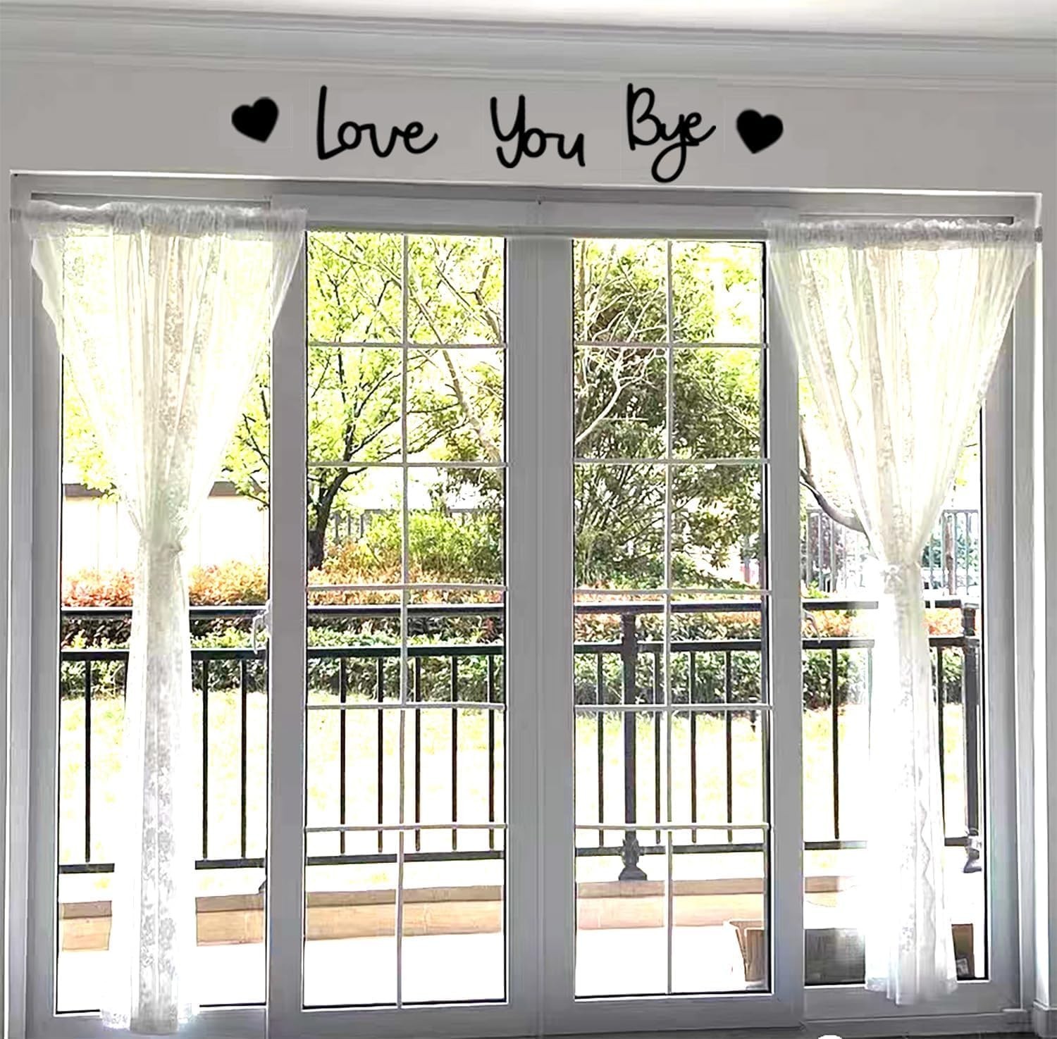 Love You Bye Wood Signs for Home Wall Decor Express Love Family Sign Boho Decor