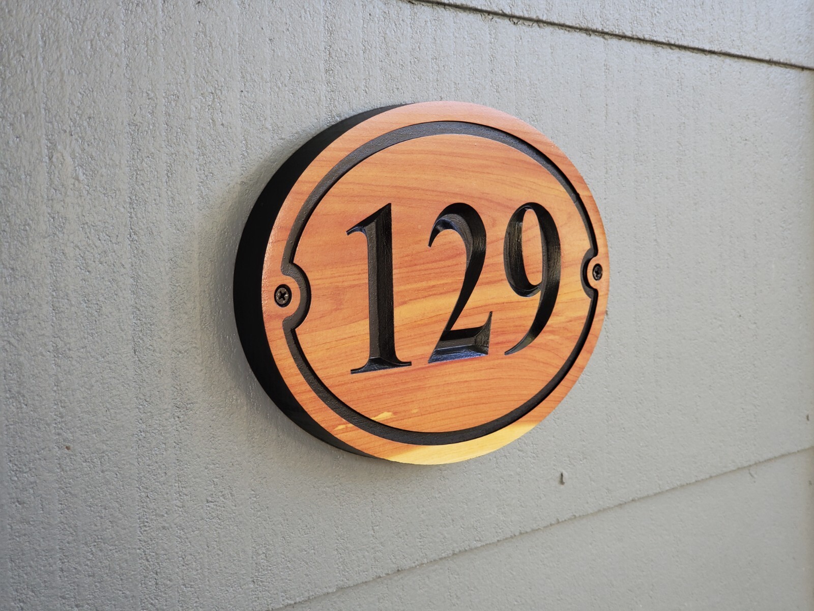 Custom House Sign Street Address Number Plaque Outdoor Wood Personalized Home