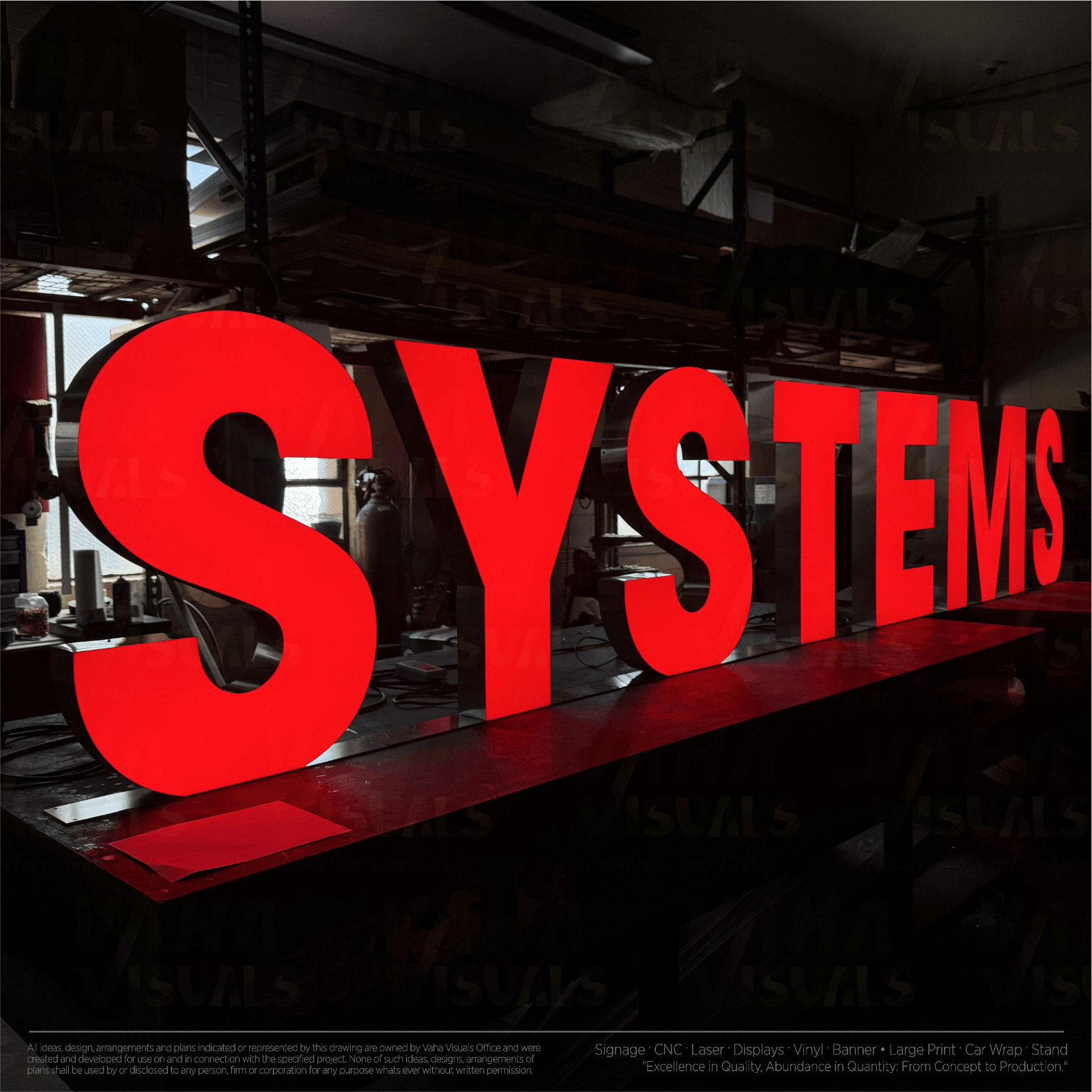 Custom 3D Channel Letters Sign LED Frontlit Storefront & Indoor/Outdoor Signage