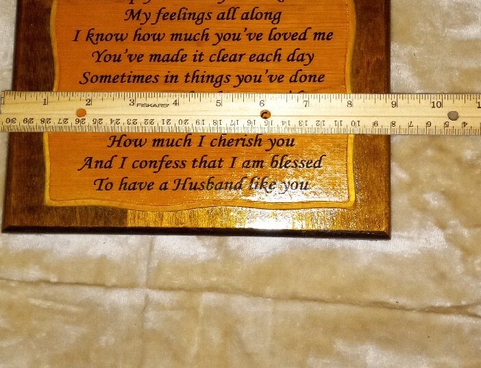My husband plaque picture wood wall hanging picture Fathers day gift us seller