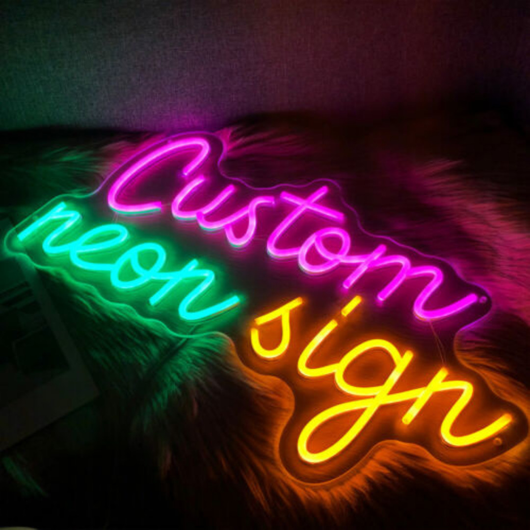 Any Text HERE Any Name Personalize LED Neon Light Sign Custom Made Customized