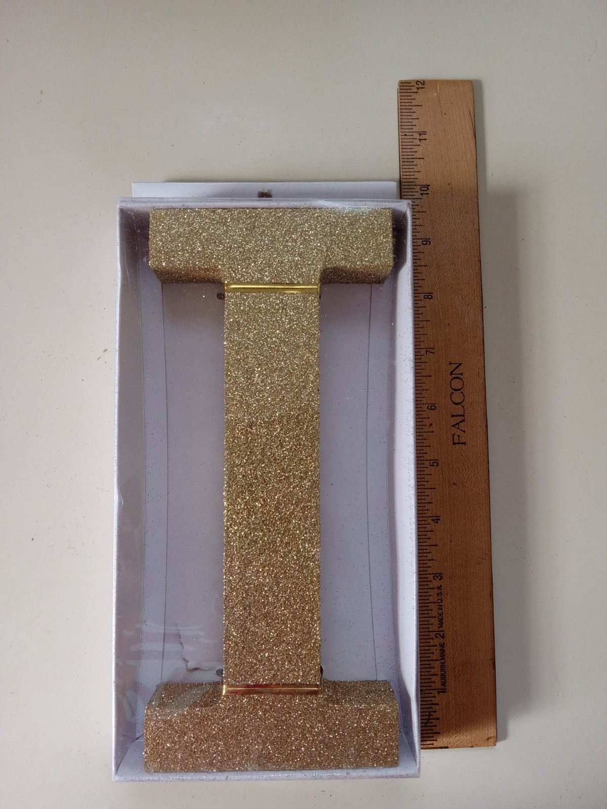 🌟Gold Glitter Letter – I: Home Decor And Decoration (9 in. X 4 in.)