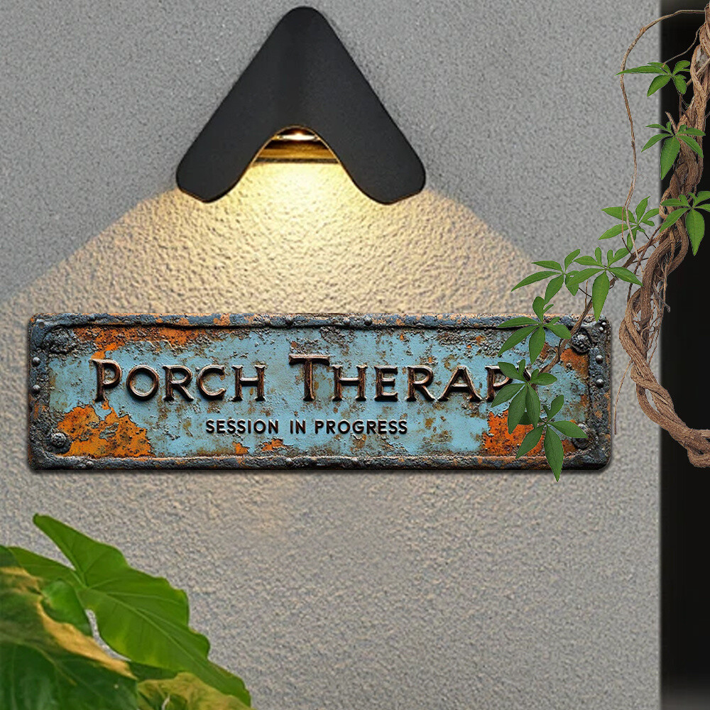 1 PC 2D Flat Home & Clinic Porch Therapy Metal Sign for Hospitals
