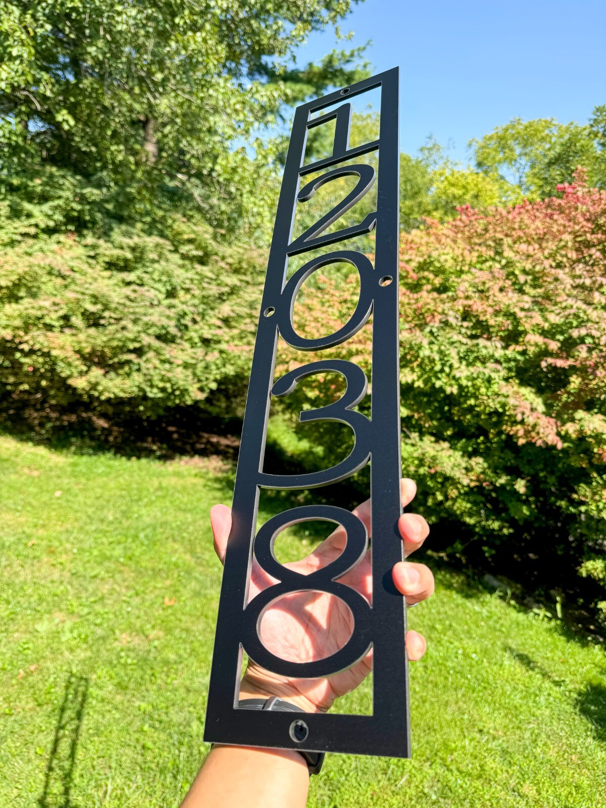 Personalized House Address Sign – Custom Home Number Plaque for Outdoor