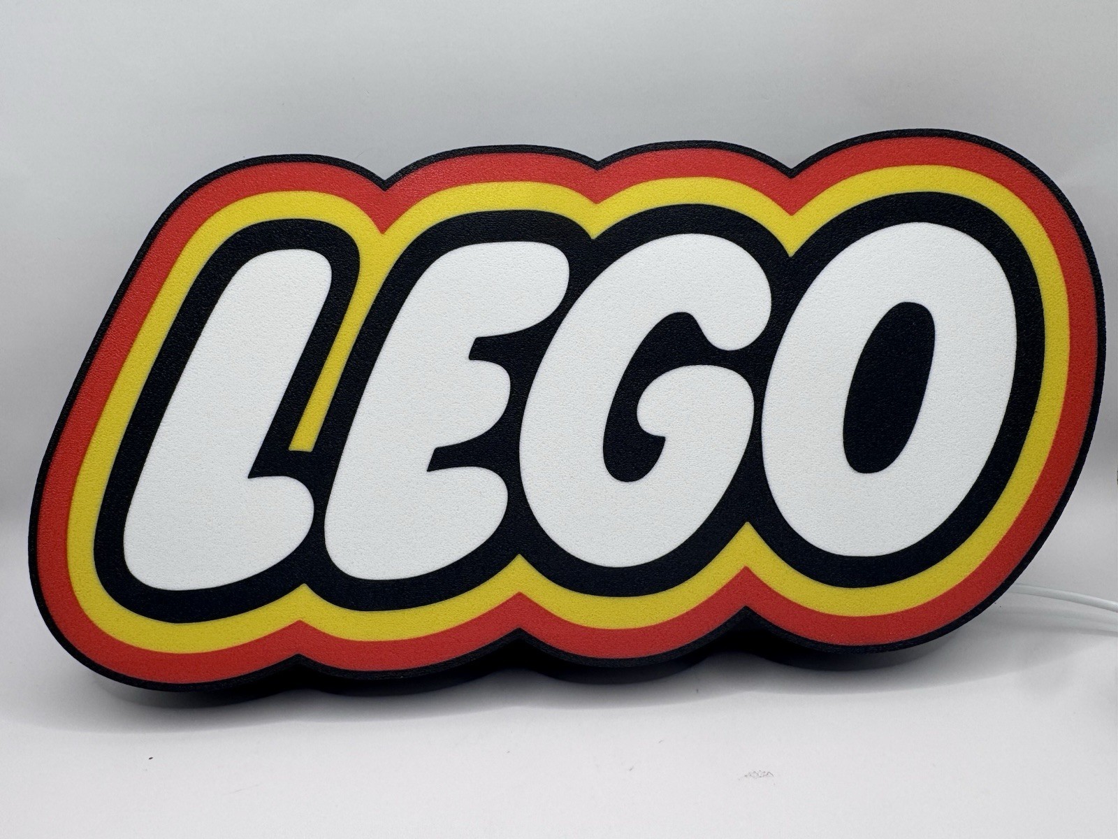 LEGO Lego Bricks – Light Up LED Neon Sign Minifigs Set Sealed Outline