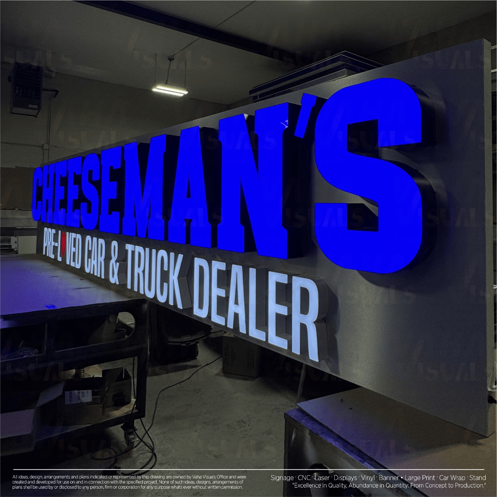 Custom 3D Channel Letters Sign LED Frontlit Storefront & Indoor/Outdoor Signage
