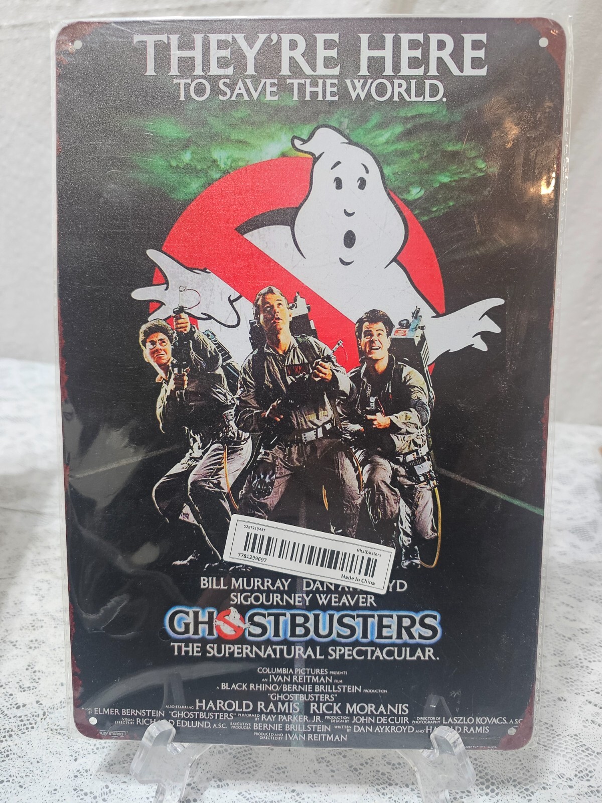 Ghostbusters Tin Sign Wall Art Display Picture 8×12