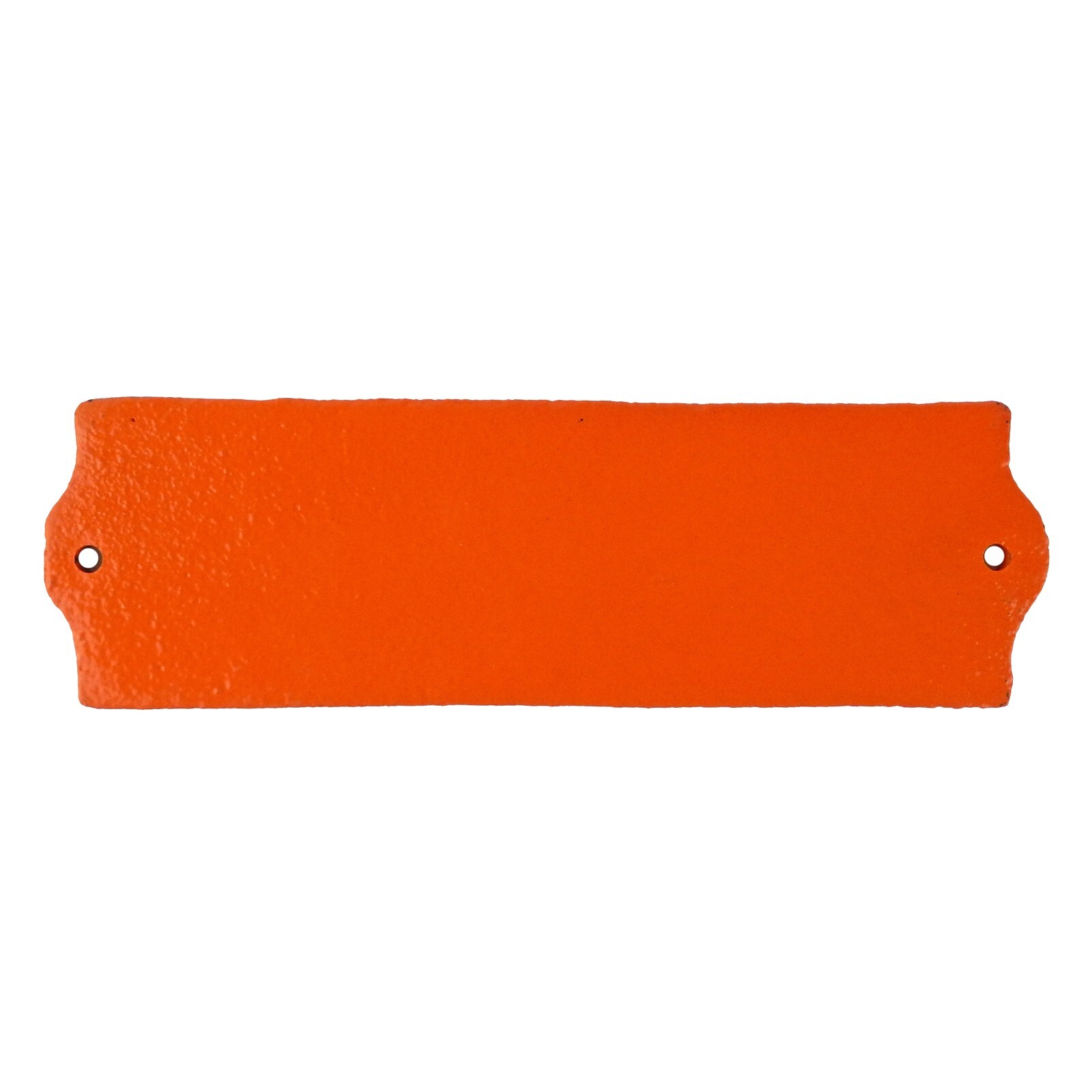 Cast Iron Happy As a Pig in Shlt Wall Decor Sign Glossy Orange Black 7.5 inch