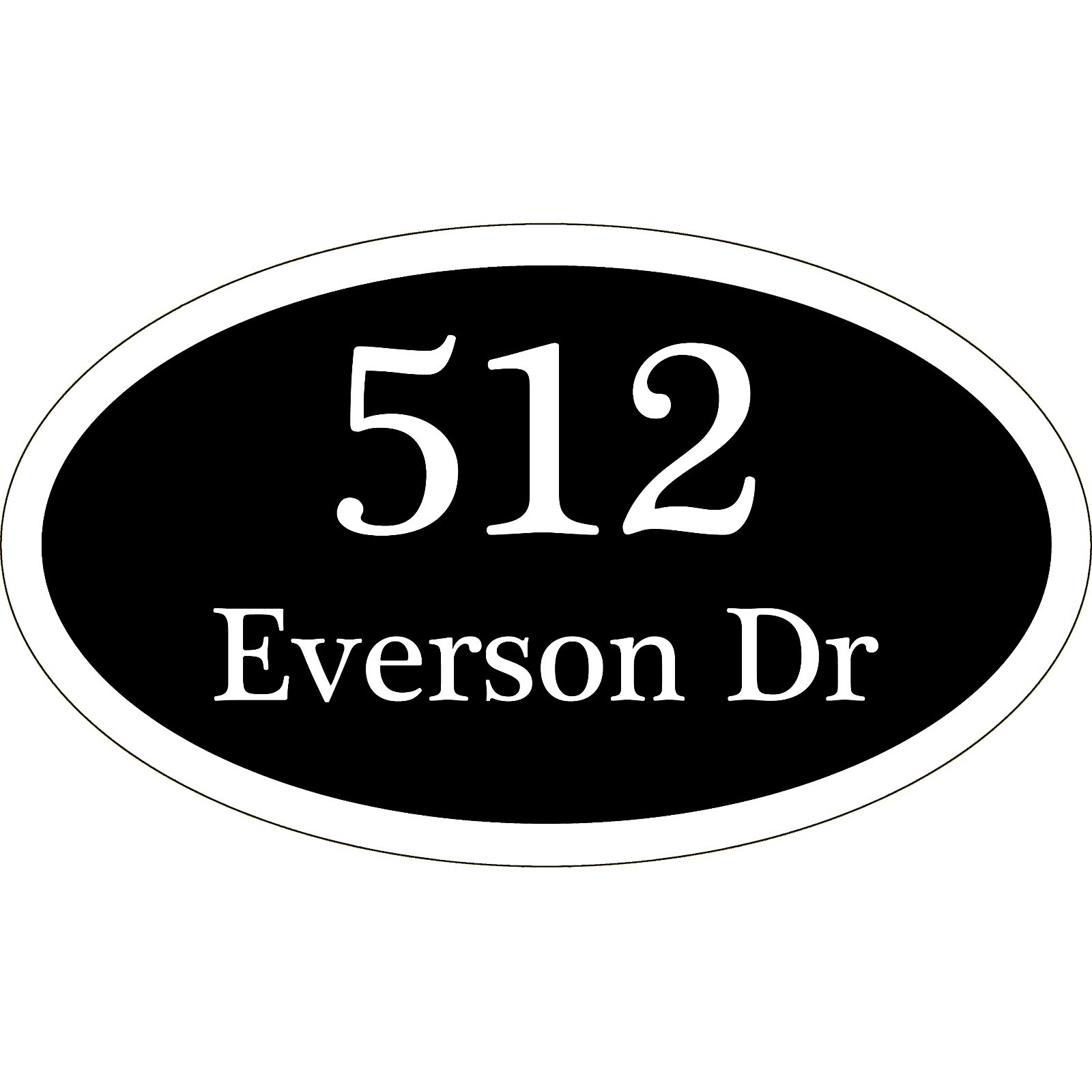 Custom Home Address Plaque Personalized Aluminum Sign 12″ x 7″ Choice of Colors