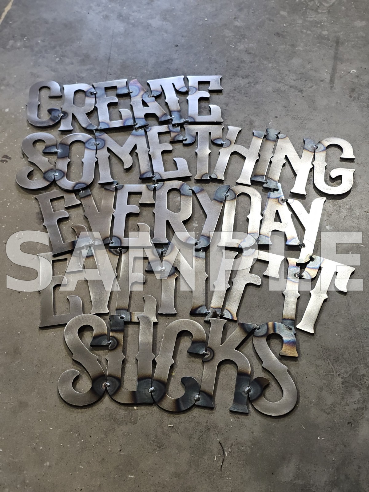 4in A-Z Metal Letters & 0-9 Numbers | 12ga Steel | Rustic Vintage | Free Ship
