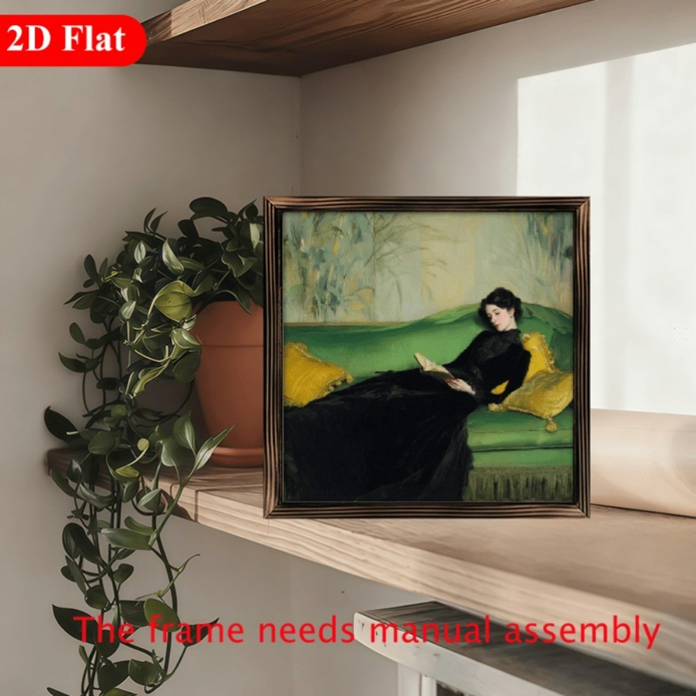 Parisian Woman Wooden Sign French Vintage Decor for Bedroom Living Room Gift