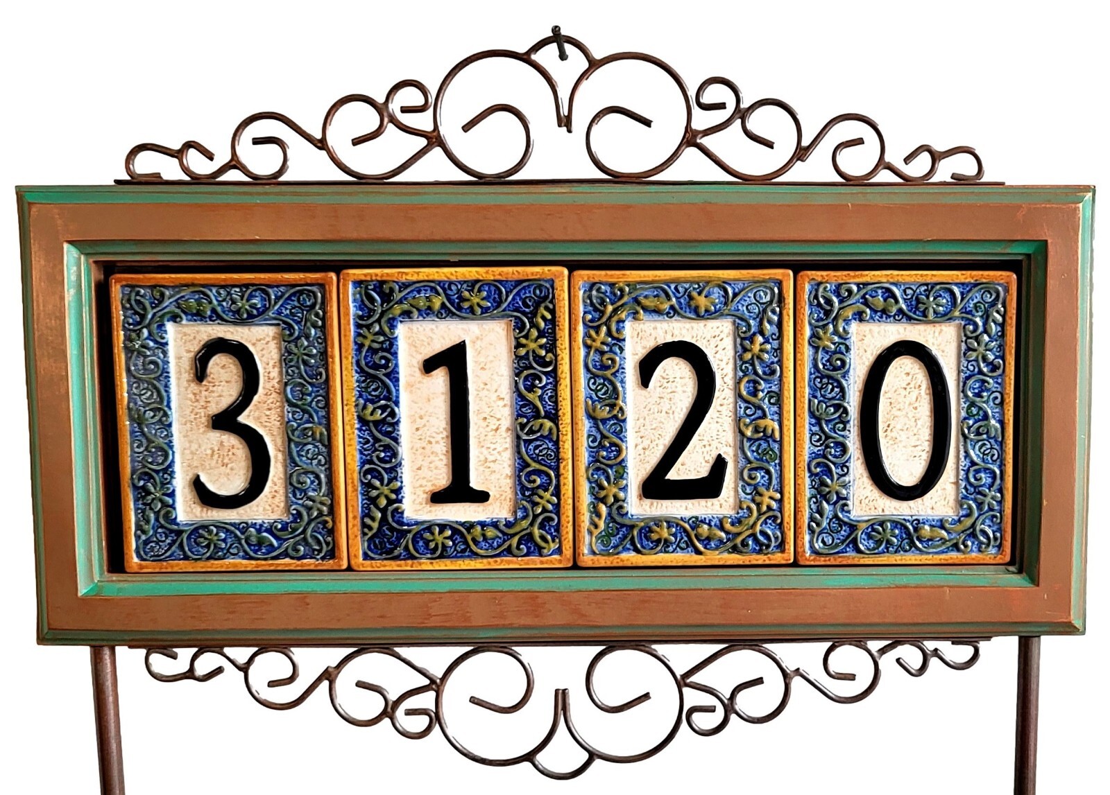 Grasslands Road Decorative Address House Numbers Tiles Magnetic Ceramic Plaques