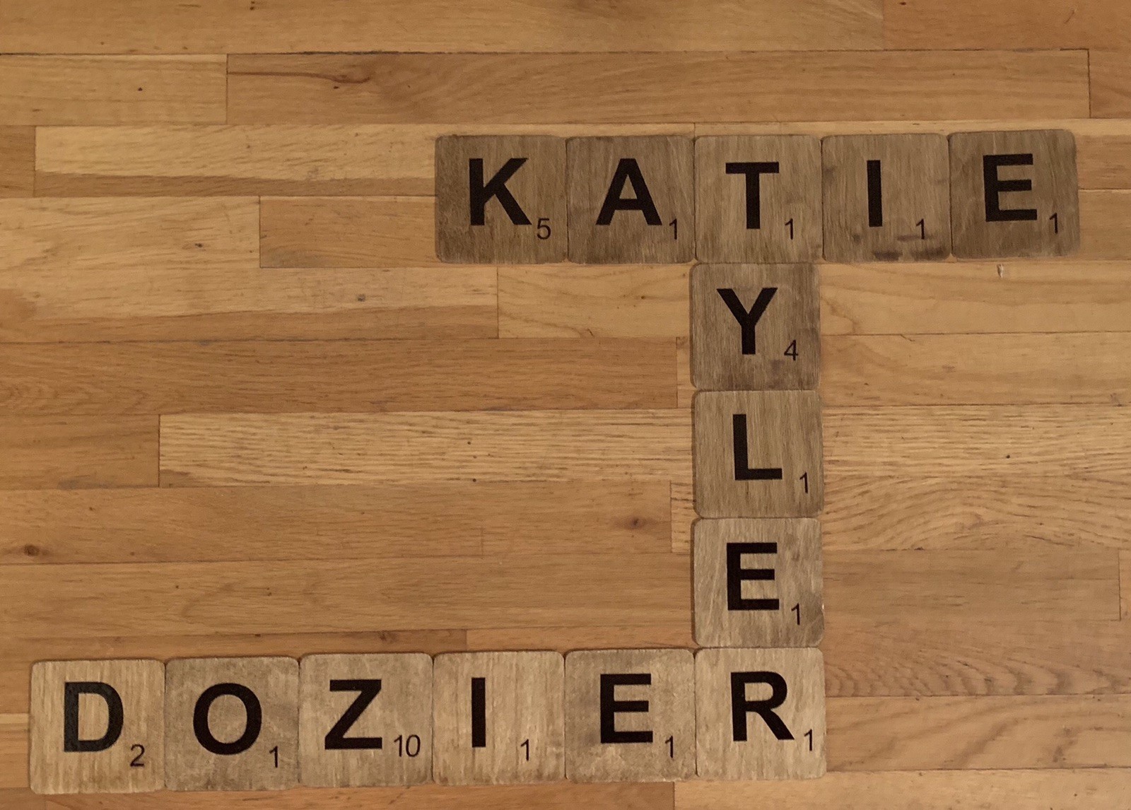 PERSONALIZED HAND CUT LARGE WALL ART SCRABBLE TILES – FINISHED WOOD 4in x 4in