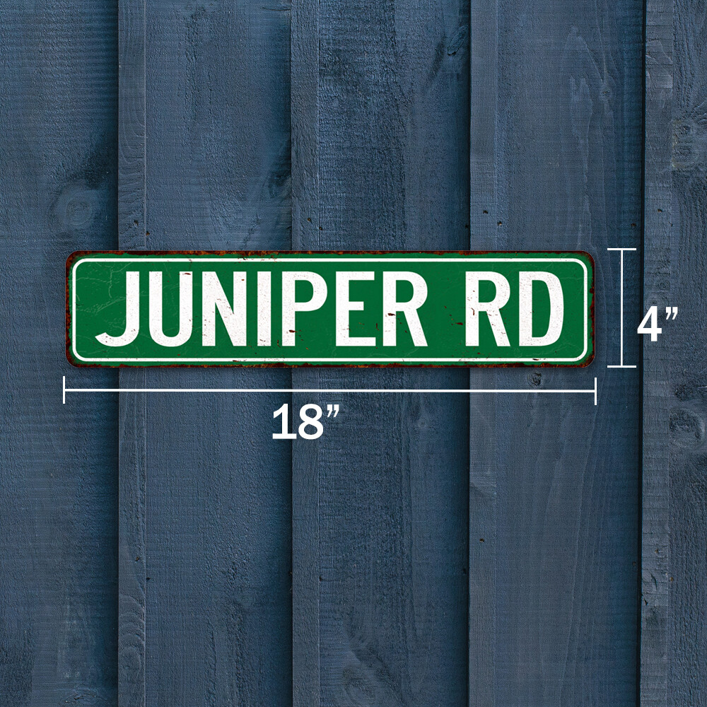 Personalized Green Street Sign Metal 4×18 104180001001