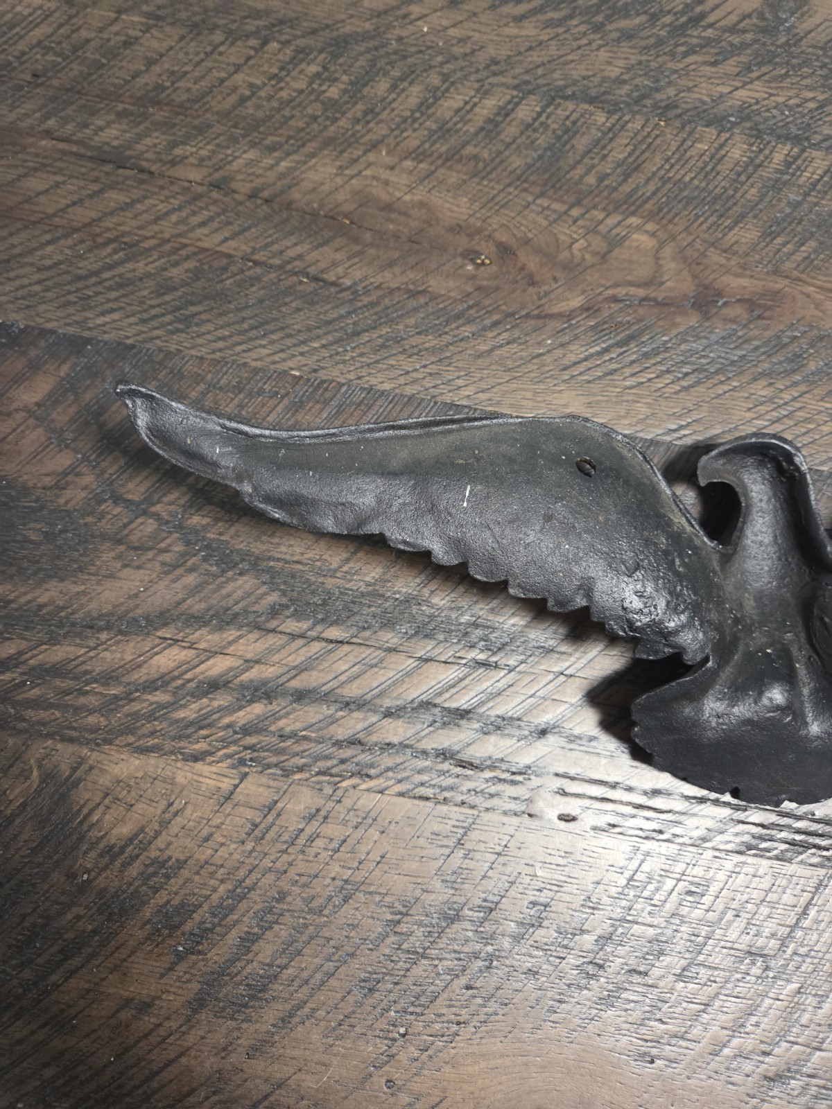 Vintage American Eagle Spread Wings Cast Aluminum Outdoor Wall Hanging Deco 18″
