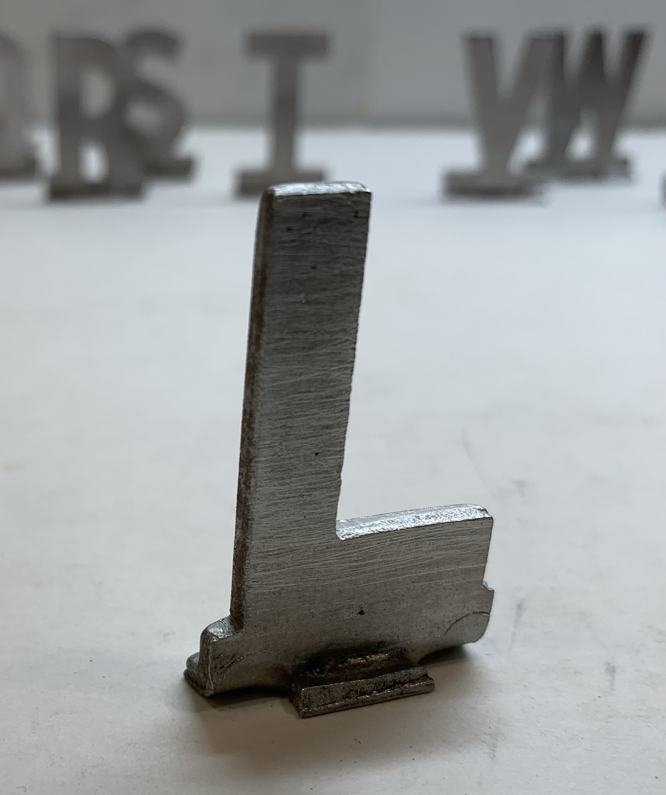 A-Z & Dun-Mor Mailbox Track Letters Aluminum Vtg You Choose Name Initials Metal