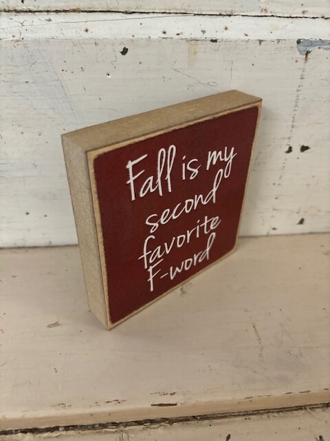 Set of 3 | 4×4 in Block Sign | Fall/Halloween Theme