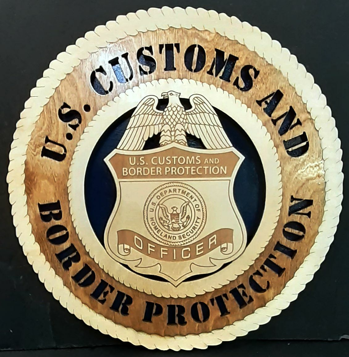 US CUSTOMS AND BORDER PROTECTION PLAQUE