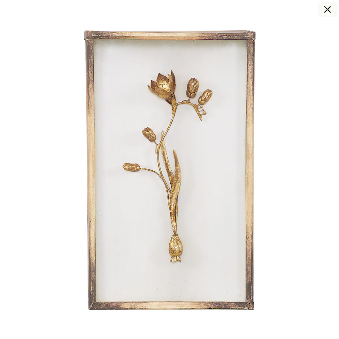 Ballard Designs Fleur de Tole Gold Wall Decor – Set of 4, US Stock, Free Ship